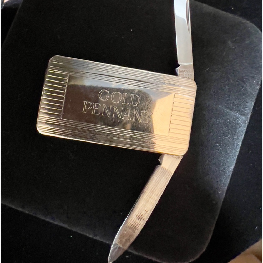 Vintage Imperial Stainless Steel Mens Money Clip from 1950’s.